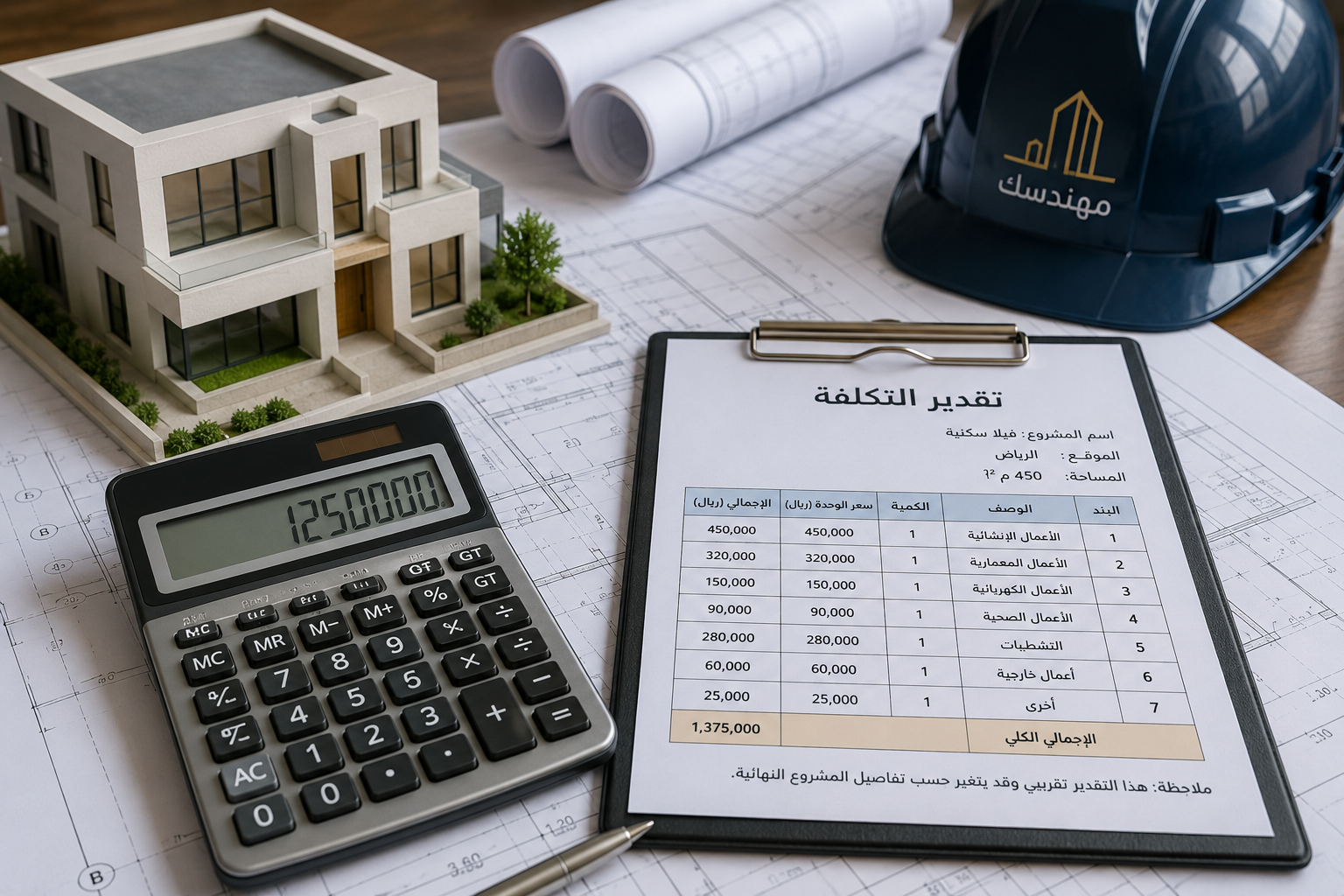 تقدير التكلفة